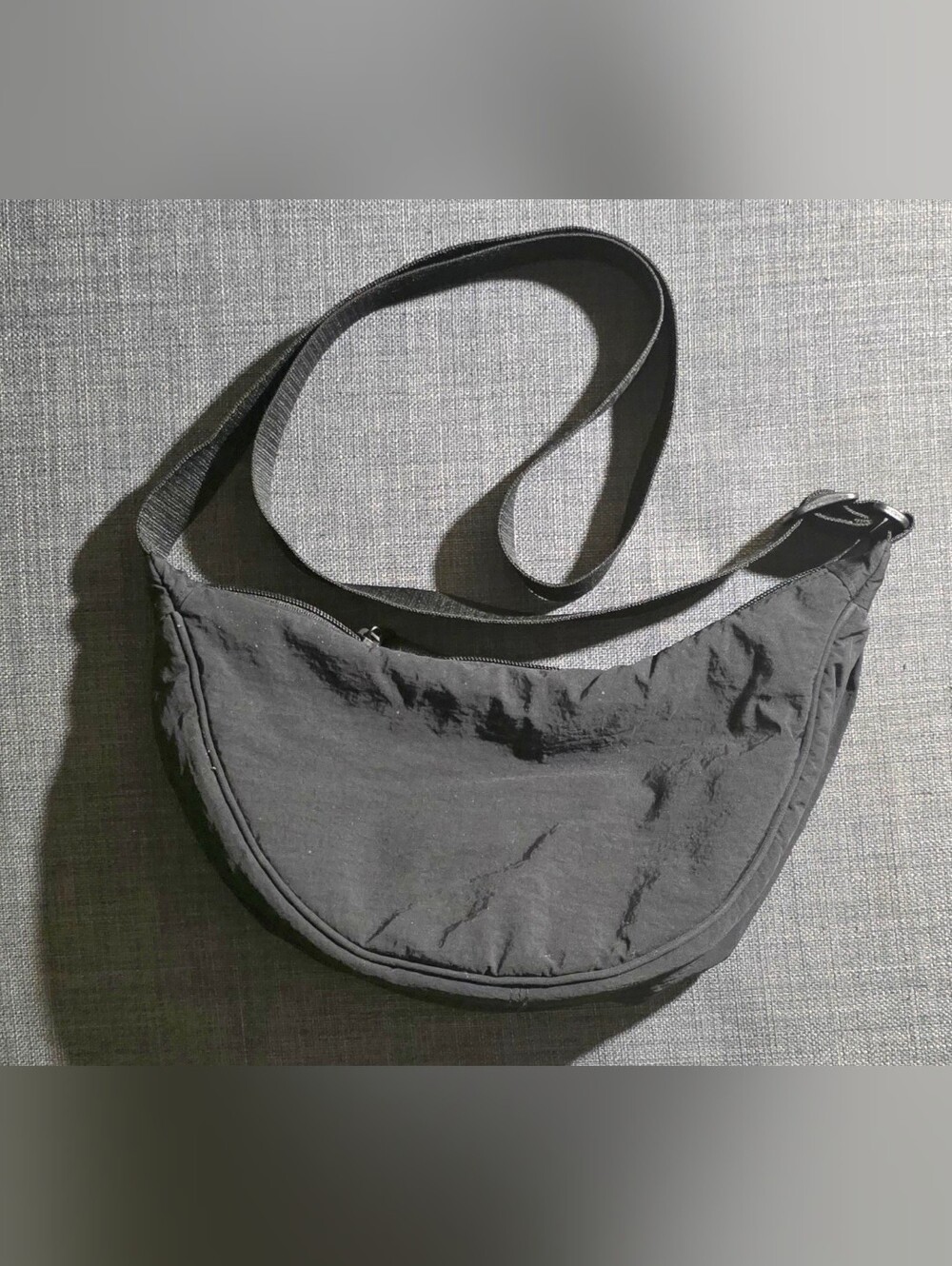 Uniqlo Minimalist Black Crescent Crossbody Bag